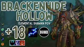 Brackenhide Hollow 18  Elemental Shaman POV  FortifiedAfflictedRaging [upl. by Ahsiekel]