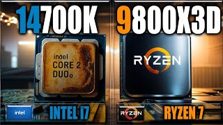 9800X3D vs 14700K Benchmarks  Gaming Benchmarks  Applications Tests [upl. by Aric]