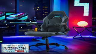 JHK Ergonomic Office Computer Gaming Desk Chair Adjustable Swivel Task PU Leather Review [upl. by Sinoda]