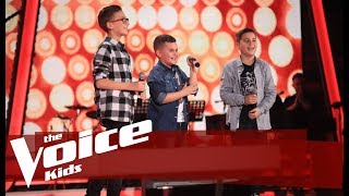 Orgito vs Margen vs Sildi  Treasure  Betejat  The Voice Kids Albania 2019 [upl. by Sonia]