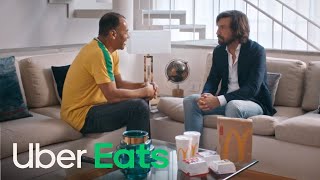 Cafu Tells Pirlo Why Brazil is Going To Win The 2018 Fifa World Cup  Uber Eats [upl. by Belldas]