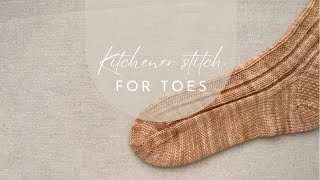 Kitchener Stitch for Sock Toe [upl. by Robinett848]