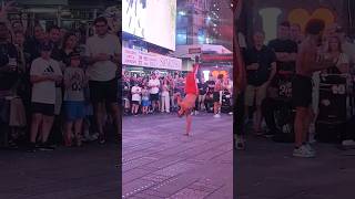 Times Square live show performance Manhattan newyorkcity nyc travel manhattanmanhattanview [upl. by Sandler223]