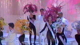 Miss France 1996  Tableau des 12 en Chapeau Création Jean Barthet [upl. by Olocin301]