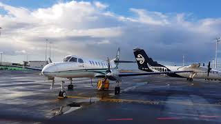 Start up Air Chathams Fairchild Metroliner SA 227AC [upl. by Nolyarg55]