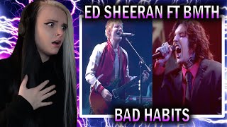 Ed Sheeran – Bad Habits feat Bring Me The Horizon Live at the BRIT Awards 2022 REACTION [upl. by Ahsienad]