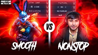 Smooth444 Quit ❗️Free Fire After this Match 😂  Tufan Rex vs Bilash Smooth  Garena Free Fire [upl. by Notxam]