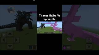 Titanus Gojira Vs Spikezilla minecraft [upl. by Eb]