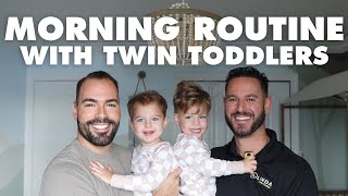 Updated Daily Morning School Routine  Two Year Old Toddler Twins  The Marzoa Family [upl. by Trula]