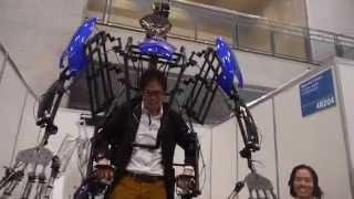 Skeletonics Exarobot at CEATEC 2014 [upl. by Deery]