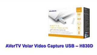 AVerTV Volar Video Capture USBH830Dmp4 [upl. by Oirazan227]