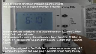 Sangamo Choice PR2n  How to program overnight [upl. by Kafka794]