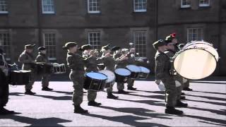 Cadet Force Pipes and Drums 2014 Inverness1st full band practice [upl. by Towney]