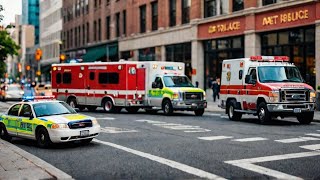 Sonido de ambulancia policía y bomberos [upl. by Starr]