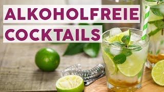 5 alkoholfreie Cocktails mit wenigen Zutaten 🍹  REZEPTE [upl. by Leary]