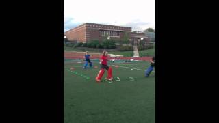 Field Hockey Goalie Footwork Drill [upl. by Arraeic]