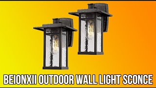 Beionxii Outdoor Wall Light Sconce [upl. by Etana688]