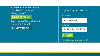 Ecobank OMNI Trade Your First Login [upl. by Inirt]