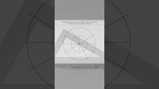 Draw an Ellipse Using Concentric Circles Method shorts [upl. by Eartnoed]