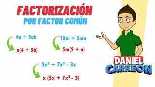 FACTORIZACIÓN POR FACTOR COMÚN Super facil  Para principiantes [upl. by Zeugirdor385]