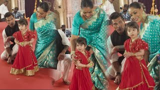 Actress Bipasha Basu Cute Moment With Daughter At Durga Puja Pandal  So Sweet Video 😍 [upl. by Ellerret]