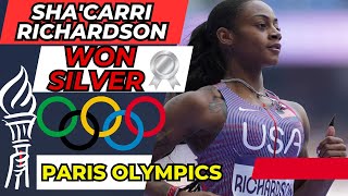 ShaCarri Richardsons Epic Comeback at the 2024 Paris Olympics [upl. by Gaelan]