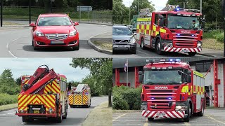 Fire Engine Responds BACK TO STATION  Northants Fire Technical Rescue Response with Lights  Sirens [upl. by Dowlen]