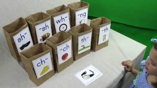 Digraph Sounds Sorting Sacks [upl. by Anaujahs132]