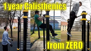 My REAL 1 year Calisthenics transformation Starting from ZERO [upl. by Gizela]