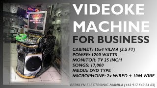 Videoke Karaoke 15x4 Vilma 1200watts Generic Setup TV25  Berklyn Electronic Manila [upl. by Arman]