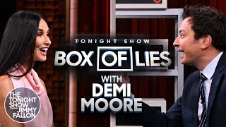 Box of Lies with Demi Moore  The Tonight Show Starring Jimmy Fallon [upl. by Malan]