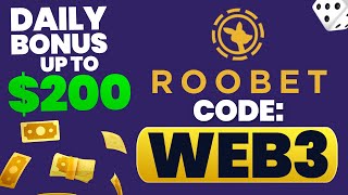 ROOBET PROMO CODE quotWEB3quot  upto 200 DAILY BONUS in 7 DAYS CASHBACK roobet promo code review [upl. by Atteyek643]