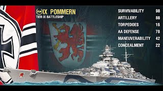 WORLD OF WARSHIPS en EspañolBB POMMERNREVIEWOPINION Y GAMEPLAY [upl. by Krenek477]