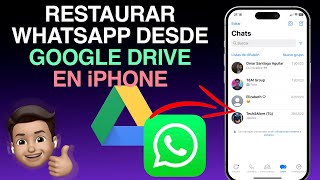 🔥Restaurar WhatsApp desde Google Drive en iPhone 16 en 5 mins [upl. by Clance]