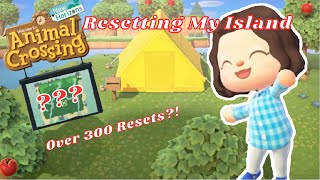 Over 300 RESETS for Perfect Island  New Island Animal Crossing New Horizons [upl. by Enirod]