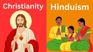 Christianity VS Hinduism  20 key Differences [upl. by Selfridge534]