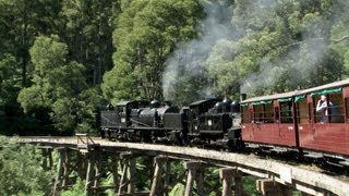 26quot Garratt  Narrow gauge steam  Australian trains and railroads [upl. by Nylessej]