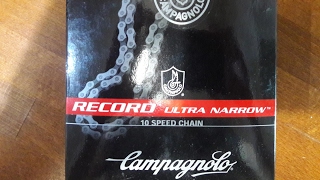 CAMPAGNOLO RECORD ULTRA NARROW CHAIN 10 SPEED [upl. by Harimas795]