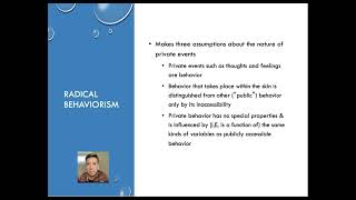 A3 Explain behavior from the perspective of radical behaviorism Q1 [upl. by Nitniuq]