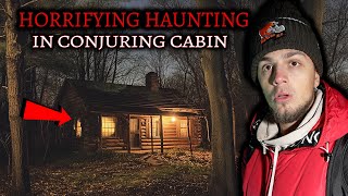 Our TERRIFYING Experience While Filming  The Most HAUNTED Cabin Conjuring Cabin [upl. by Aruam975]