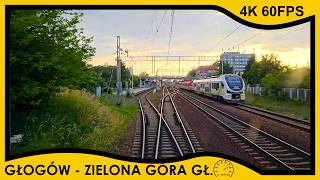 CABVIEW Sprinter quotJan Wyżykowskiquot Głogów ➡️ Zielona Góra Główna  4K 60fps prędkość [upl. by Nerol844]