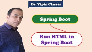 Spring Boot to Display HTML File 2  Dr Vipin Classess [upl. by Uzzial783]