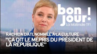 Rachida Dati nommée ministre de la Culture  quotJe suis assez inquiètequot Clémentine Autain [upl. by Rezzani]