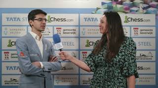 Anish Giri draws a balanced game against Ding Liren in his hometown  Round 9 [upl. by Josh242]