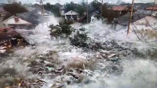 Hurricane Katrinas affects on New Orleans the moment the levees broke 3 days after the storm hit [upl. by Nalon]