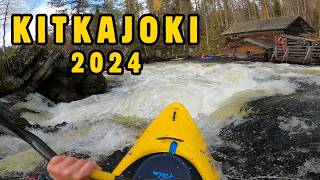 Whitewater kayaking in Kitkajoki 2024 [upl. by Salomo]