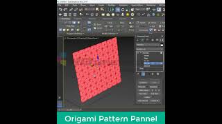 How to Create Origami Pattern Panels in 3ds Max  StepbyStep Tutorial [upl. by Rednav]