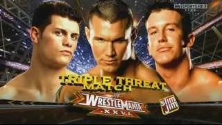 Wrestlemania 26 Randy Orton vs Cody Rhodes vs Ted Dibiase HD [upl. by Hametaf]