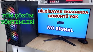 Bilgisayar çalışıyor fakat ekranda görüntü yok TÜM ÇÖZÜM YÖNTEMLERİ [upl. by Ativet]