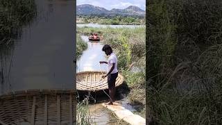 Coracle ride hampi 📍 🔥 ⛵coracleride travel hampikarnataka [upl. by Aicemak]